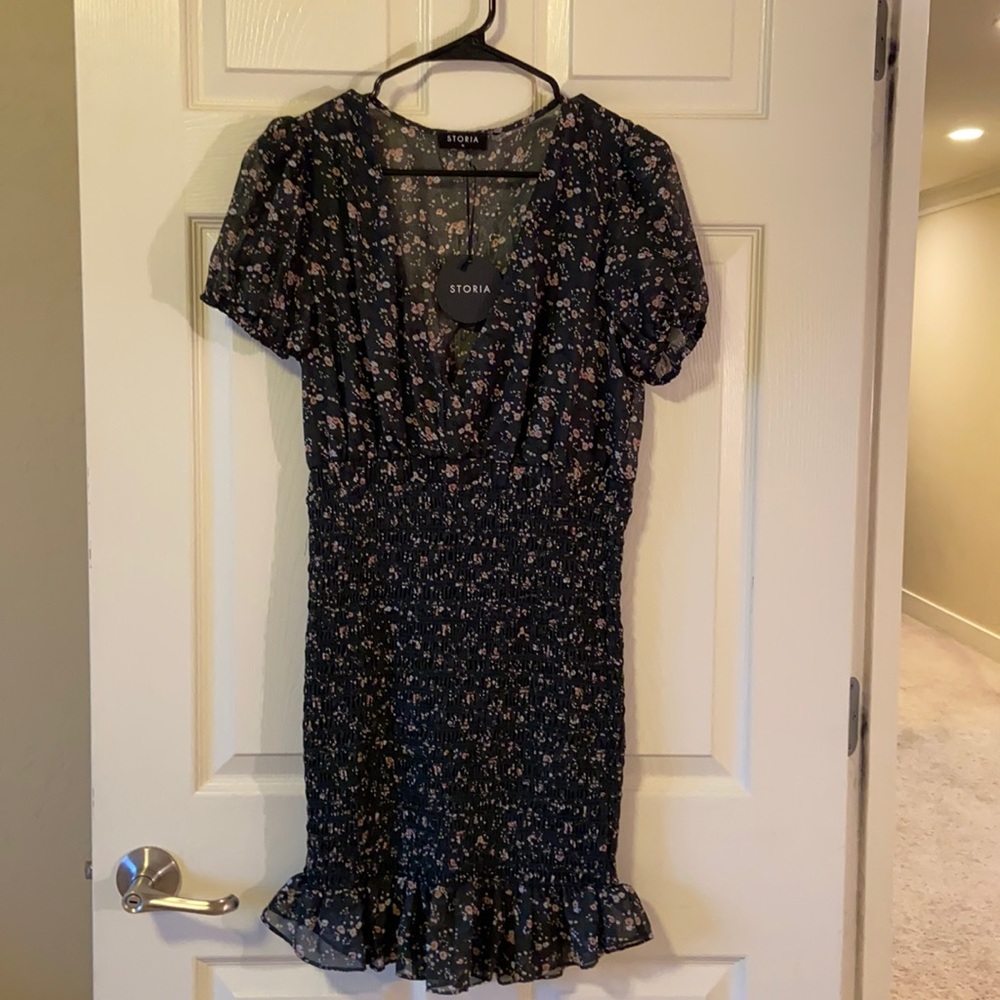 Floral ruched Dress